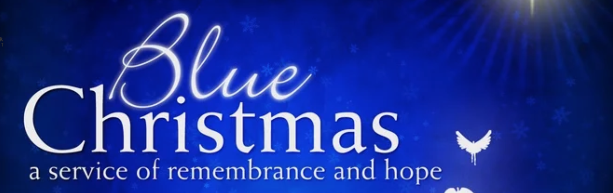 blue christmas ad